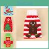 Elegant Knitted Christmas Beer Bottle Sleeve With Charming Gingerbread Man And Tree Patterns For Seasonal Celebrations