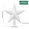 Electroplated 20CM Five-pointed Star Tree Topper for Christmas Decoration