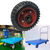 Cart Rubber Flat Universal Wheel Silent Swivel Casters Tools Equipment Durable