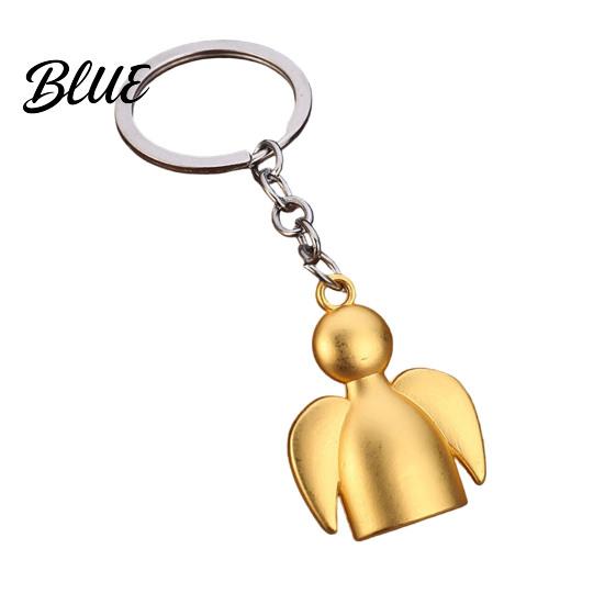 Zinc Alloy Pendant Angel Keychain for Backpacks Shape Metal Car Bag Accessory Key Ring Pendant Schoolbag Handbag Charm Decoration Accessories