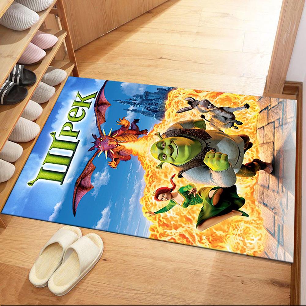 Shrek's Epic Adventures Square Rugs Are a Great Choice for Living Rooms, Bedrooms, Home Décor, and As Gifts.