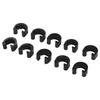 10pcs Bicycle C Type Buckles Plastic Extremely Elastic Wire Tube Buckle For Fixing All Kinds Wire Tubes For Mountain Road Bikes