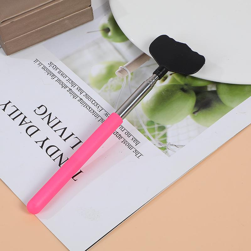 

Телескопическая чесалка для спины и массажер из нержавеющей стали розовый