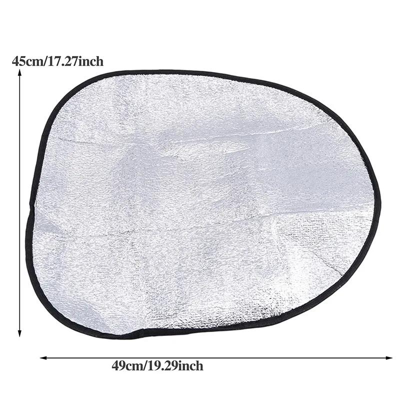 1PC Car Steering Wheel Sunscreen Heat Shield Sun Visor Sun Protection Cover Steering Covers