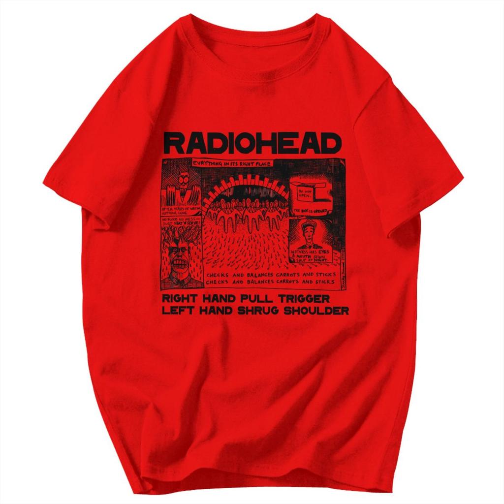 T-shirt da uomo Tutto al suo posto Radio Rock Fascia per capelli Regali Grafiche Y2K Abbigliamento Unisex T-shirt