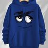 New Autumn/winter Men's and Women's Hoodies, Featuring Cool and Stylish Face Prints, Perfect for Everyday Casual Wear and Fashion.