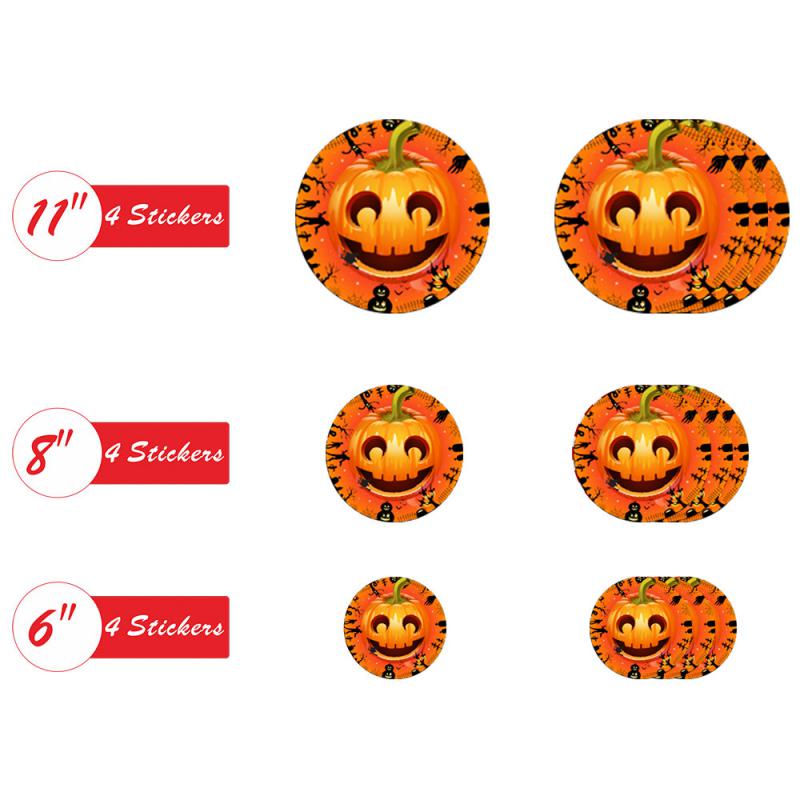 

Floor Sticker Easy To Install Colorful Party Supplies Best Seller Scary Halloween Decorations Pumpkin Sticker Party Decoration