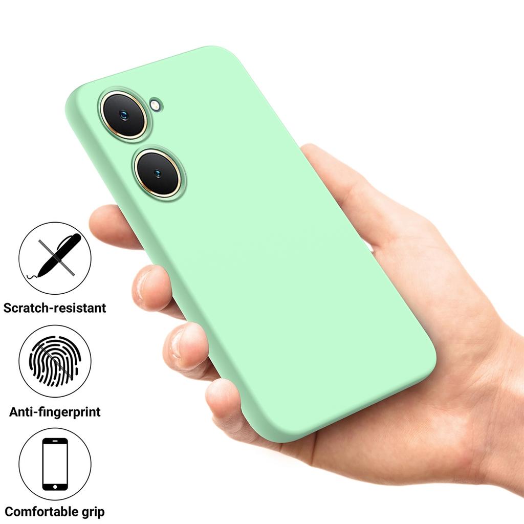 For vivo Y18 / Y18e 4G Solid Color Liquid Silicone Dropproof Full Coverage Protective Case