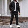 Men's Cross-border Workwear Suit: Multi-pocket Jacket & Long Pants for Outdoor Casual Sports