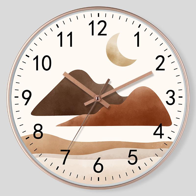 12 Inch 30CM Silent Wall Clock, Creative and Fashionable, Modern Home Clock, Living Room Simple Clock