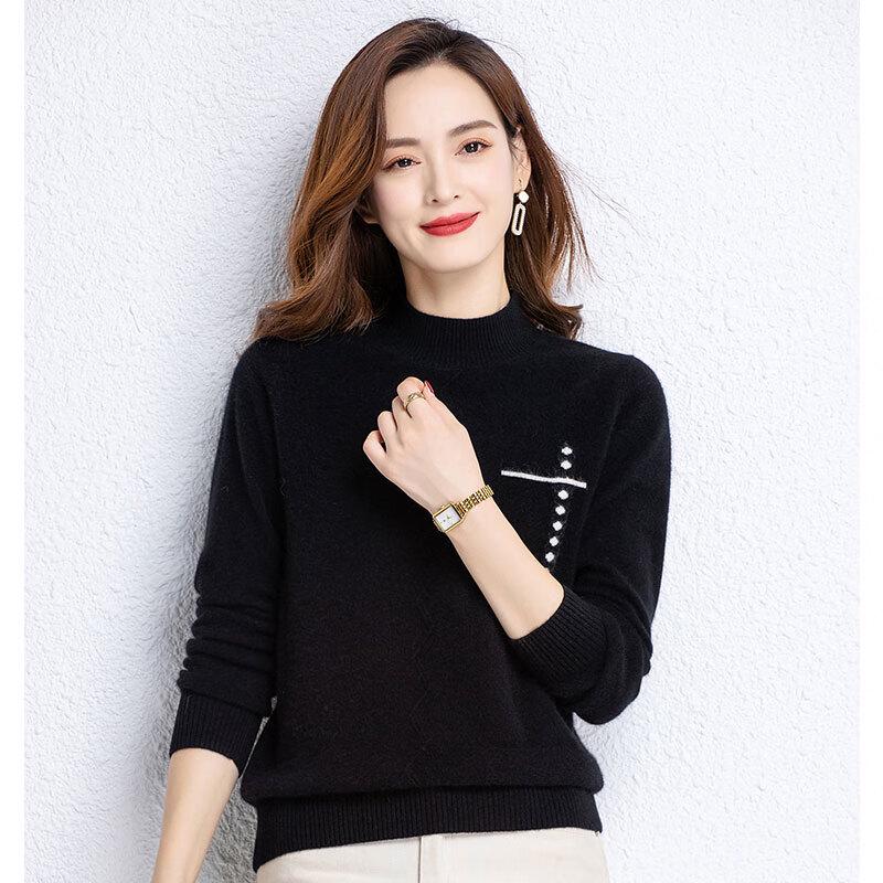 Women's Turtleneck Wool Blend Sweater