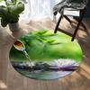 Lotus Flower Round Carpet Living Room Bedroom Yoga Mat Rugs Chinese Style Retro Non-slip Chair Mat Home Decoration Floor Mats
