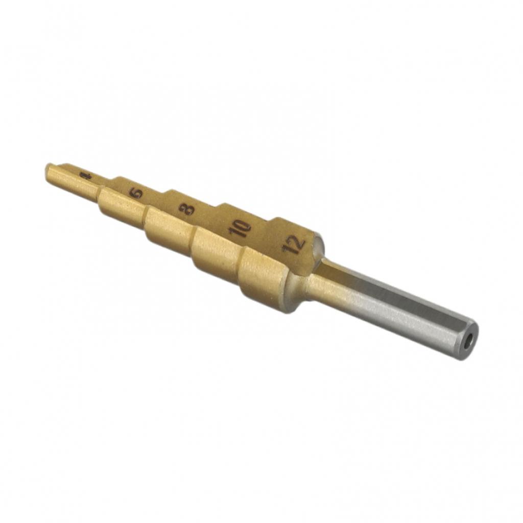 4-32mm/4-20mm/4-12mm Lépcsős Kúpfúró Arany HSS