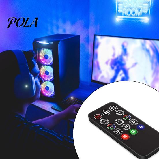 Modes Adjustable ARGB Controller with 14 Keys Remote Control 5V 3Pin to SATA Power Supply Color Changing 3 Buttons Case Fan RGB PC Accessories