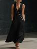 2026 European Women's Summer V-neck Sleeveless Casual Tank Dress