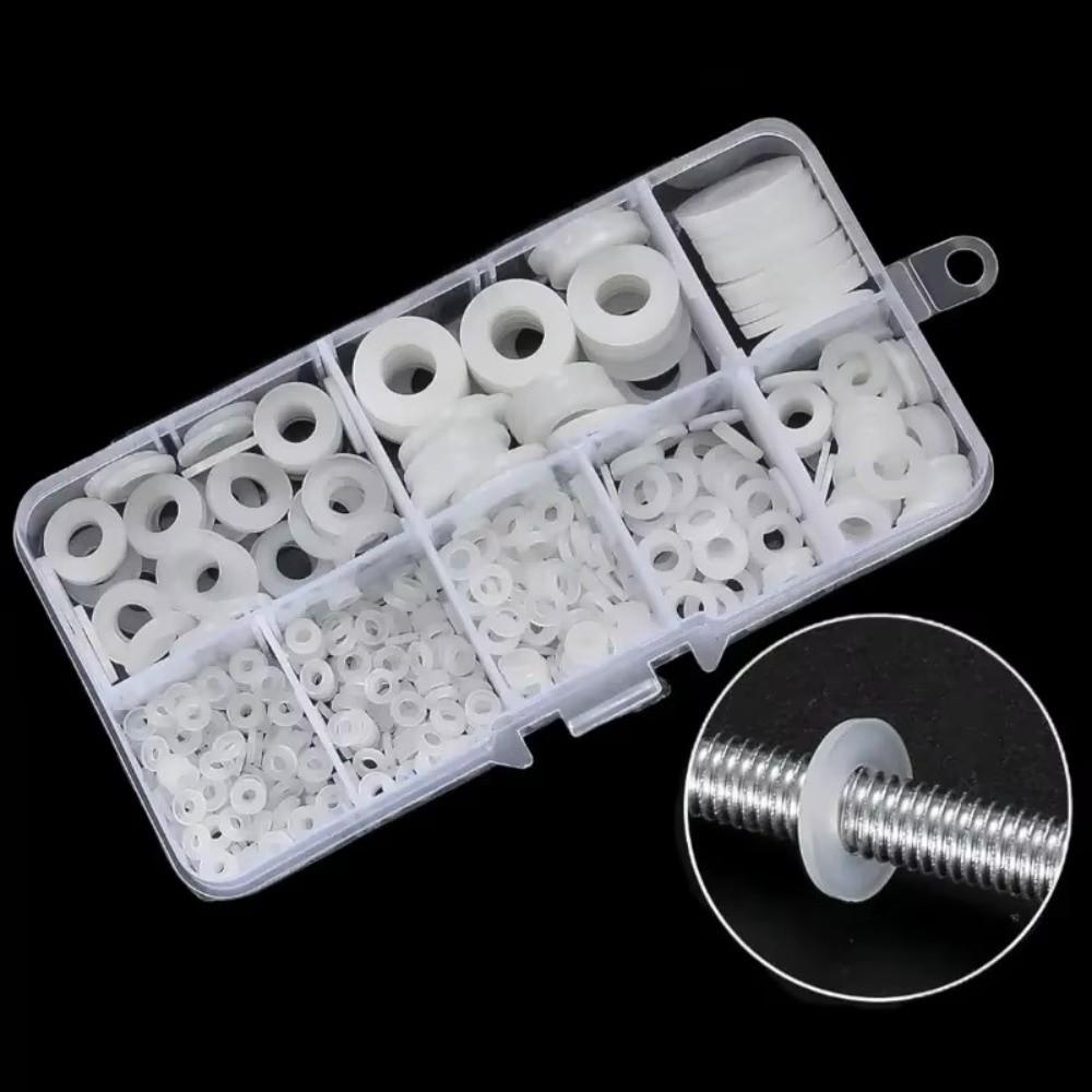 250/500PCS Plastic Washer Assortment Sealing Ring for Screw Bolt