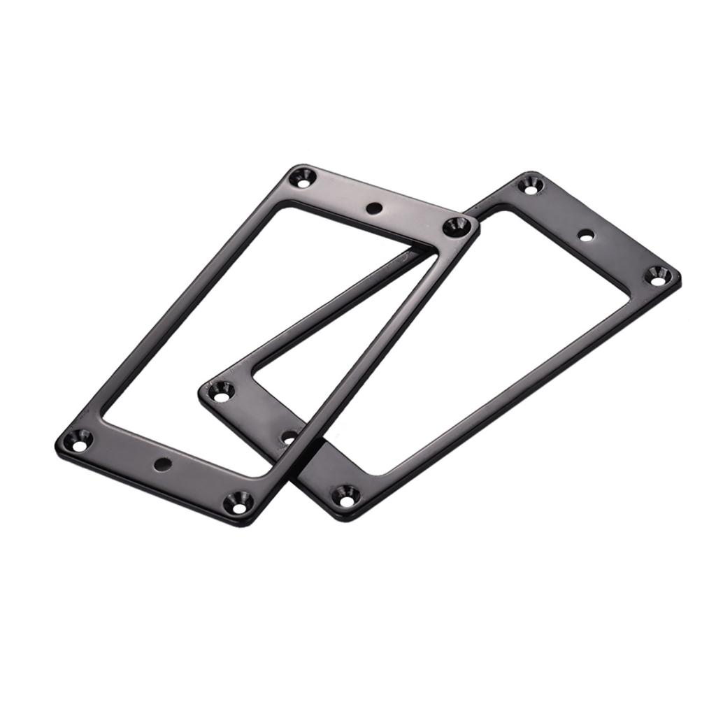 2Pcs Electric Guitar Dual Pickup Curved / Flat Humbucker Pickup Mounting Frames / Rings Les Paul LP Guitar Accessories