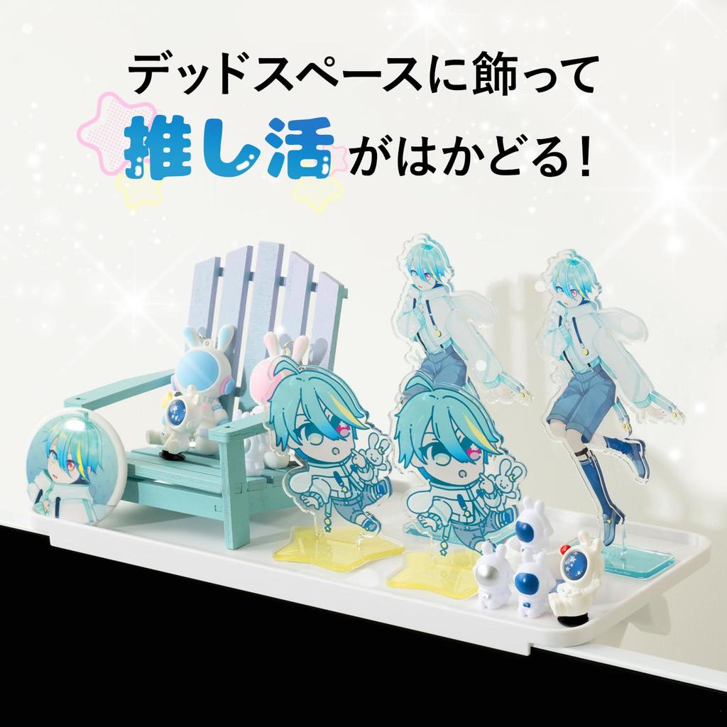 Pixio PXTS1WH White Display Board for Monitor | 30cm Width, 12.7cm Depth | Top Shelf for Accessories