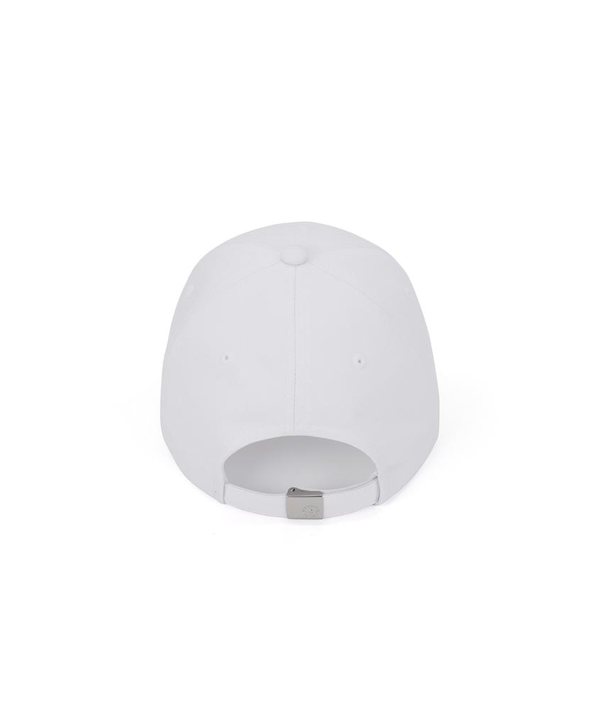 AVEN Cursive Embroidered Ball Cap White