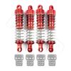 4Pcs  Metal Hydraulic Shock Absorber Oil Damper for WPL C14 C24 C34 C44 MN Model D90 D91 99 99S Hs 18311 18312 RC Car