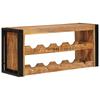 Wine Rack Brown 100 x 45 x 33 cm Solid Thick Mango Wood