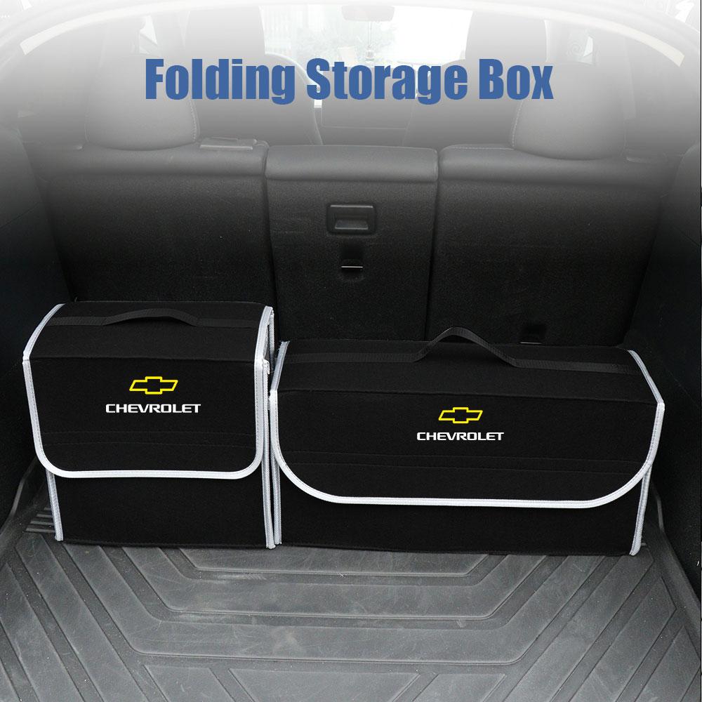 FMPQT1 Folding Car Trunk Organizer Storage Box Auto Trunk Storage Pockets for Chevrolet Epica Silverado Trailblazer Suburban Traverse