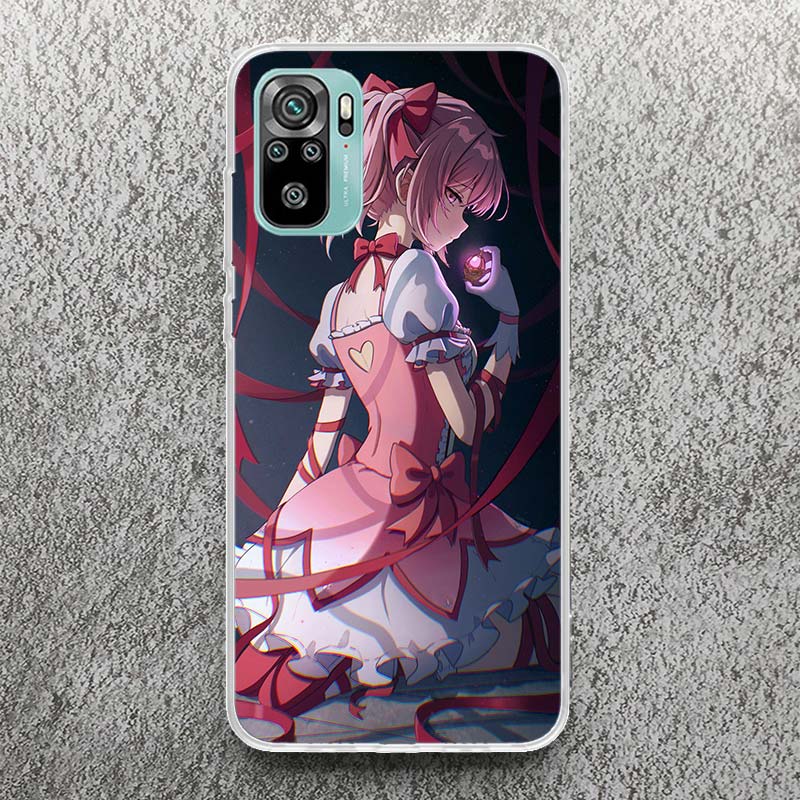 Madoka Magica Anime Print Soft Case for Xiaomi Redmi 14C 13C 12C 13 12 Phone Shell 10C 10A 10 9A 9C 9T 9 8A 8 7A 7 6A 6 Pro