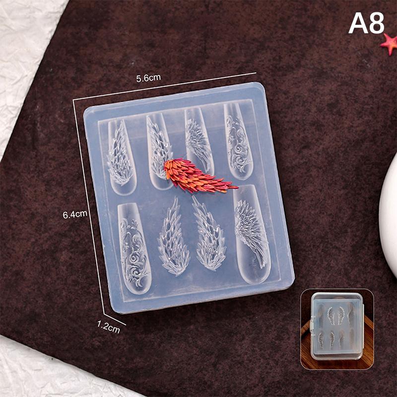 3D Silicone Relief Mold Butterfly Flower Design Nails Diy Design Nail Art Decorations Silicone Nail Mold Nail Accessories