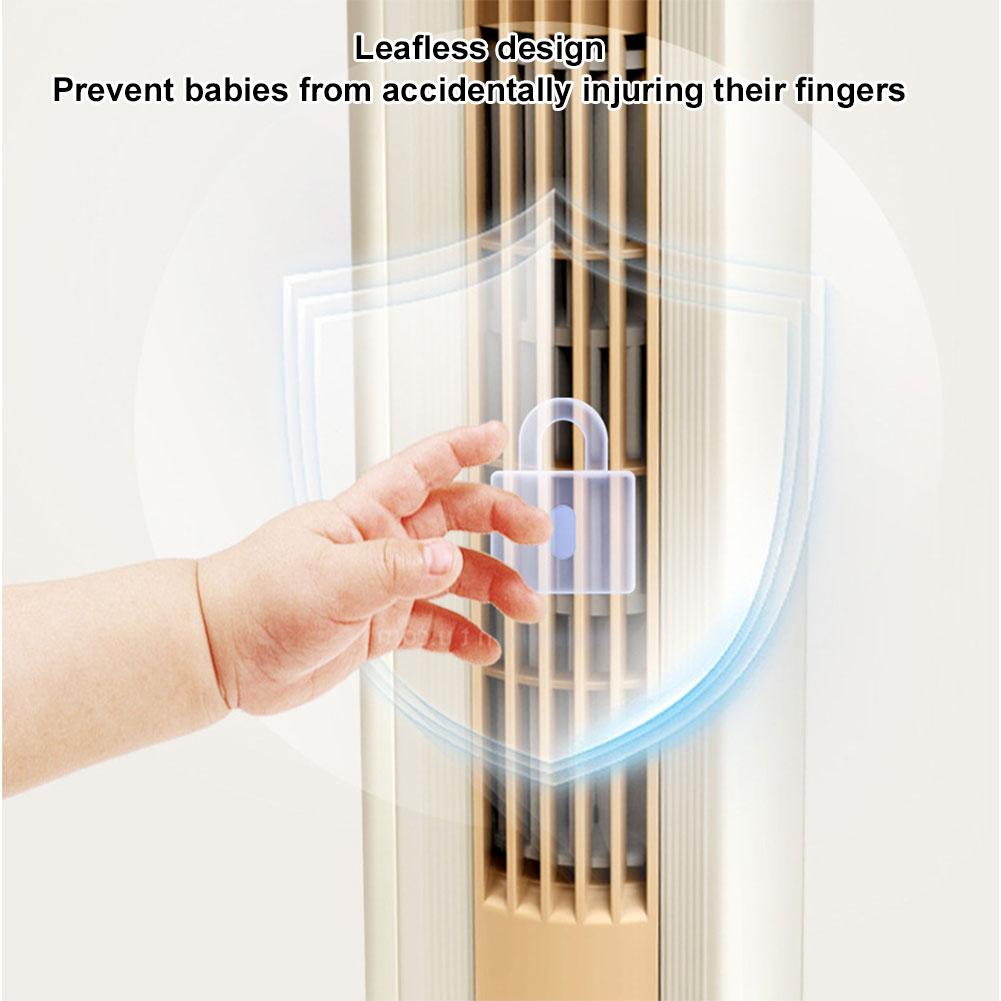 Tragbarer Turmventilator Klimaanlagenventilator 3 Geschwindigkeiten Blattloser Ventilator Leiser Oszillierender Ventilator Standventilator für Schlafzimmer Wohnzimmer Büro