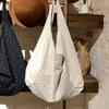 Polka dot canvas tote bag  new large-capacity casual versatile commuter women's portable shoulder bag bag