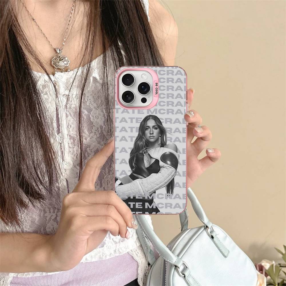 

Tate M-McRae Singer Colorful Phone Case For IPhone 17 16 15 14 13 12 11 Pro Max Plus Matte Cover iPhone 15pro max