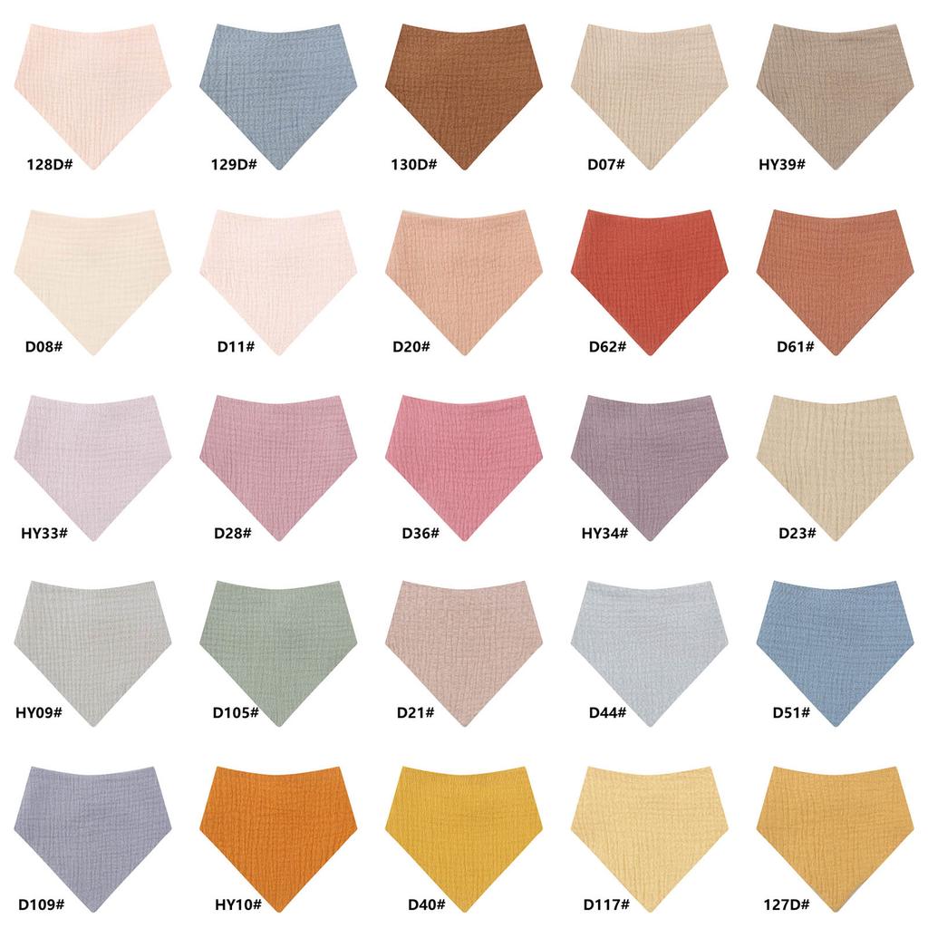 Baby Bib Soft Breathable Drooling Bib Cotton Print Burp Cloth Snap Bibs Infant Teething Bib Neck Scarf Nursing Supply