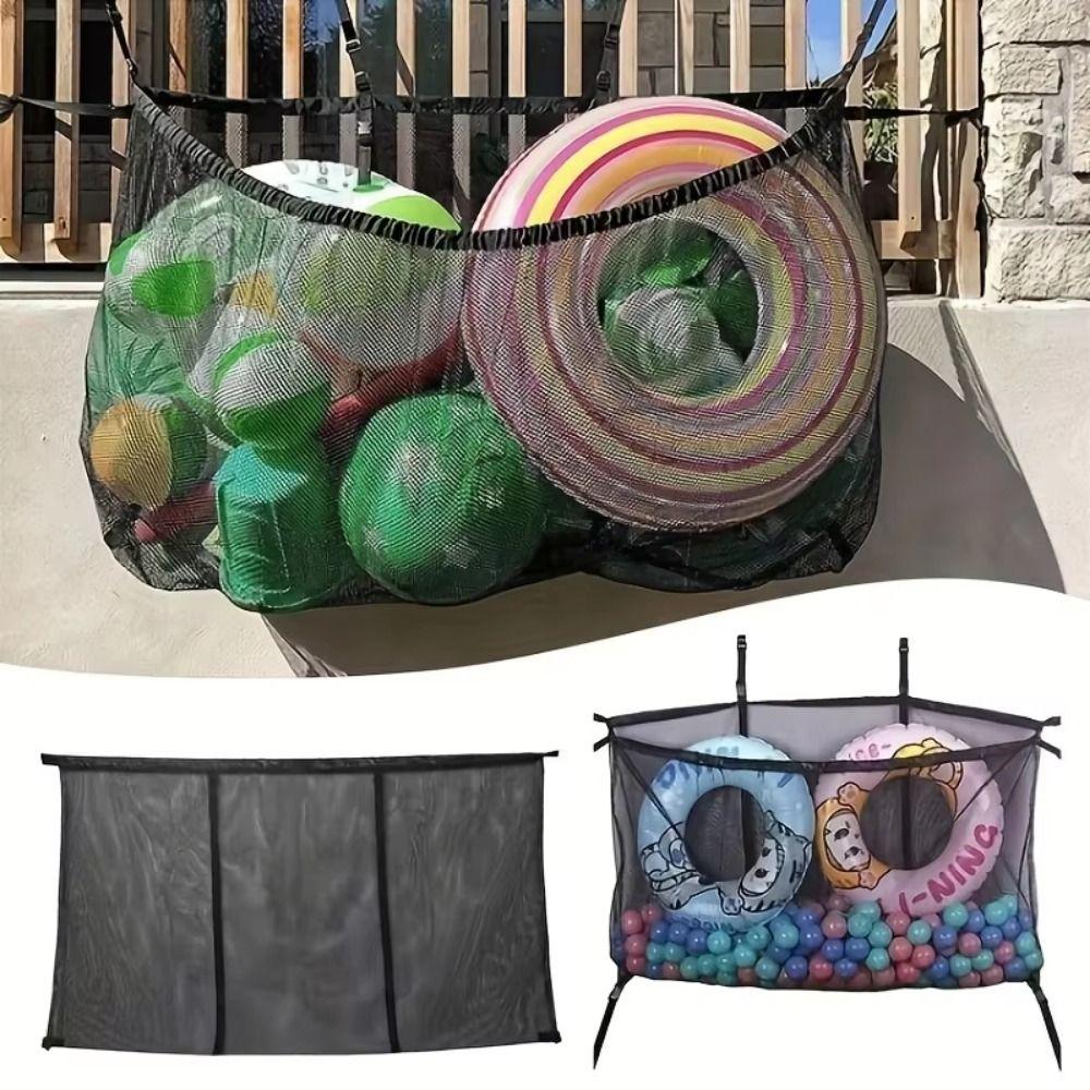 Sac de piscine pliable Grande capacité Sac à suspendre pour la plage Sacs de rangement pour jouets d'enfants Vêtements