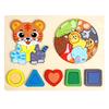 3D Geometric Animal Shape Puzzle Board for Early Education and Shape Matching