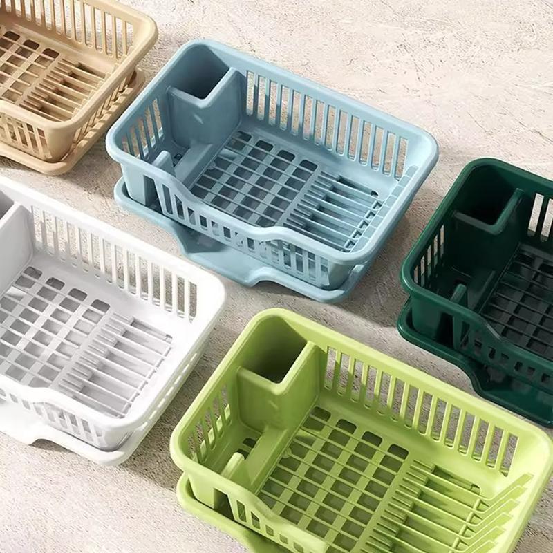 Kitchen Drainage Rack Drainer Board Countertop Utensils Plates Chopsticks Bowls Spoons Storage Dish Drying Rack
