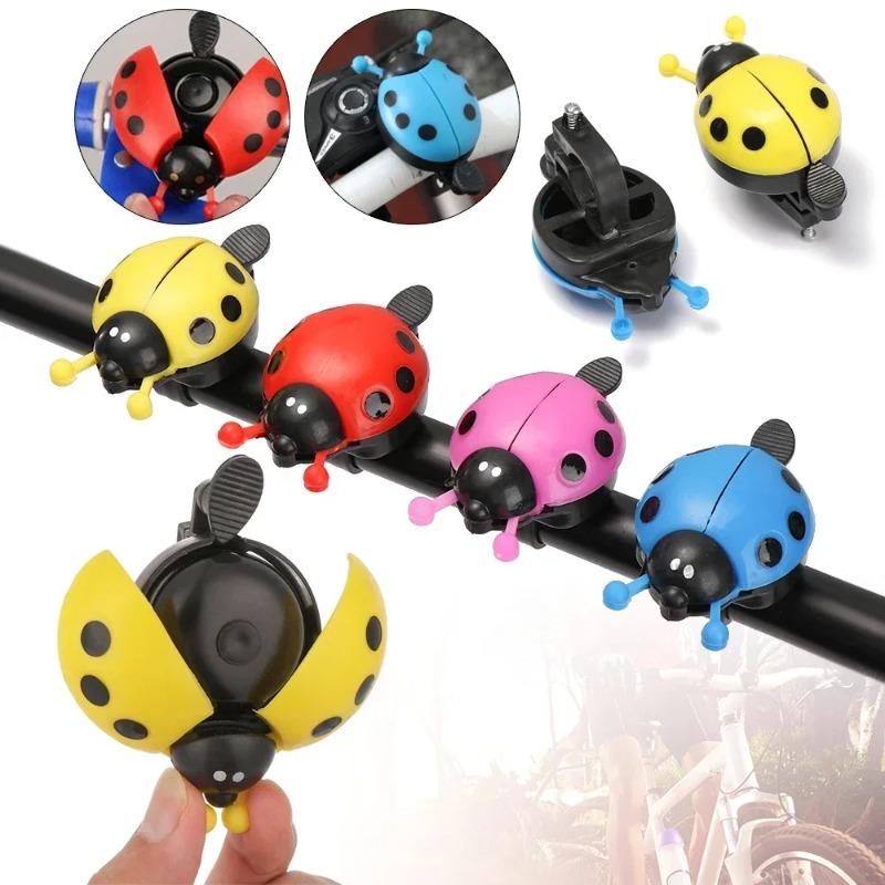 Bicycle Bell Cartoon Beetle Ladybug Horn Mountain Bike Cycling Ring for Lovely Kids Bike Ride Horn Alarm Bicycle Accessories