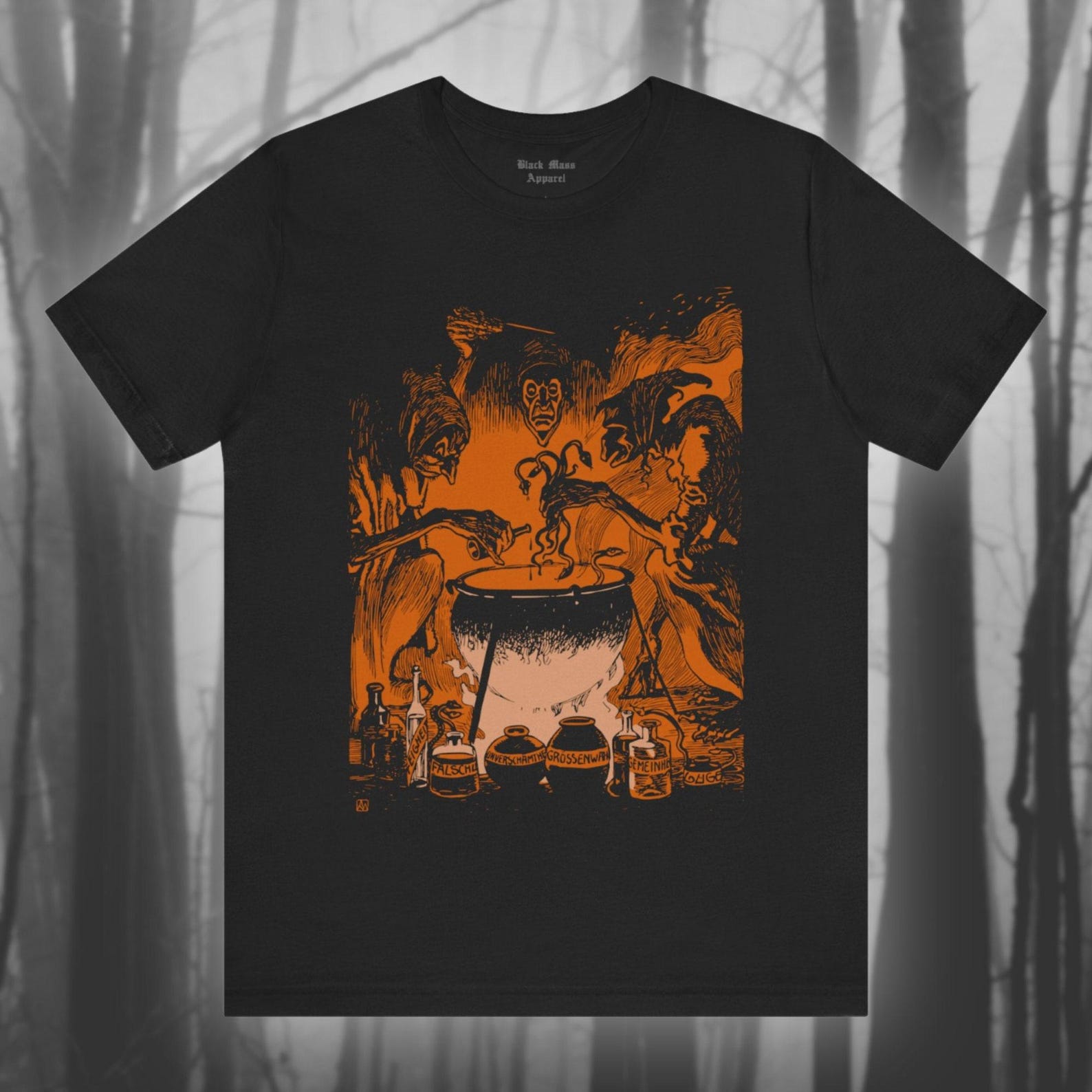 The Three Witches, Hexen, Macbeth, Witches Brew, Vintage Creepy Shirt, Witchcraft T-Shirt, Gothic T-Shirt, Occult Black Magic Tee Unisex Tee M