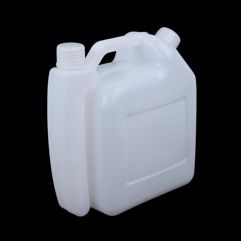 Plastic Mixing Bottle Lawn Mower Tank Fuel Petrol Oil Portable 1L 25:1 50:1