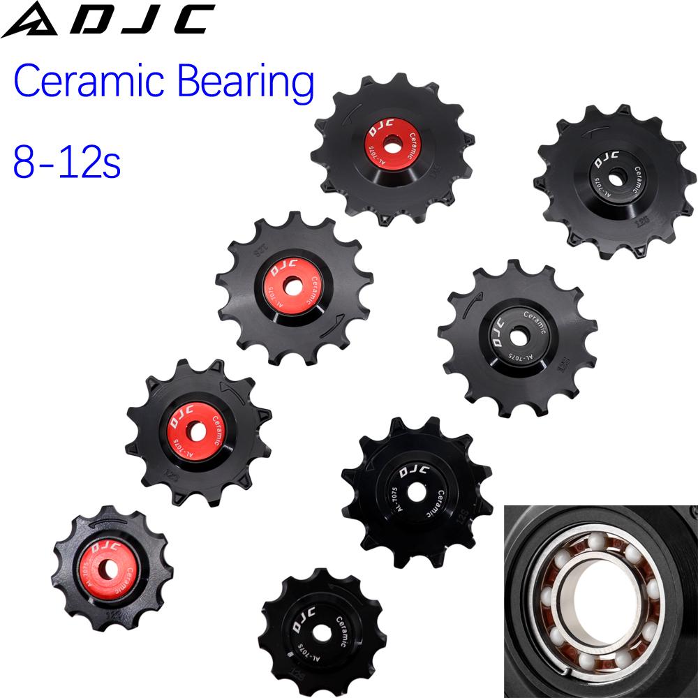 DJC 12 Speed Ceramic Bearing Pulley Wheel Guide Roller Jockey 11T 12T 13T 14T MTB Road Bike for Shimano for Sram 12s AXS T-TYPE