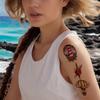 28pcs Temporary Tattoo Waterproof Long-lasting Body Stickers Devil With Bow Sword With Rose Lighthouse For Women Adults