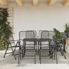 VidaXL 7-piece Garden Dining Set Anthracite Metal Mesh 3211821
