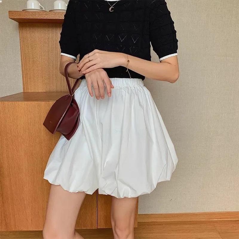 

Women s High Waist Lantern Shorts - Summer 2025 Casual Tulip Culottes S