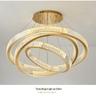 Modern Minimalist Crystal Chandelier for Double-Height Spaces