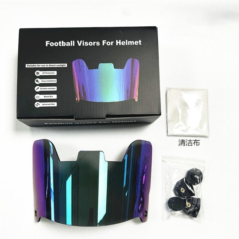 Clear Football Helmets Visors Scratch Resistant Eye Shield For Youth and Adults Youth Football Helmets Visors