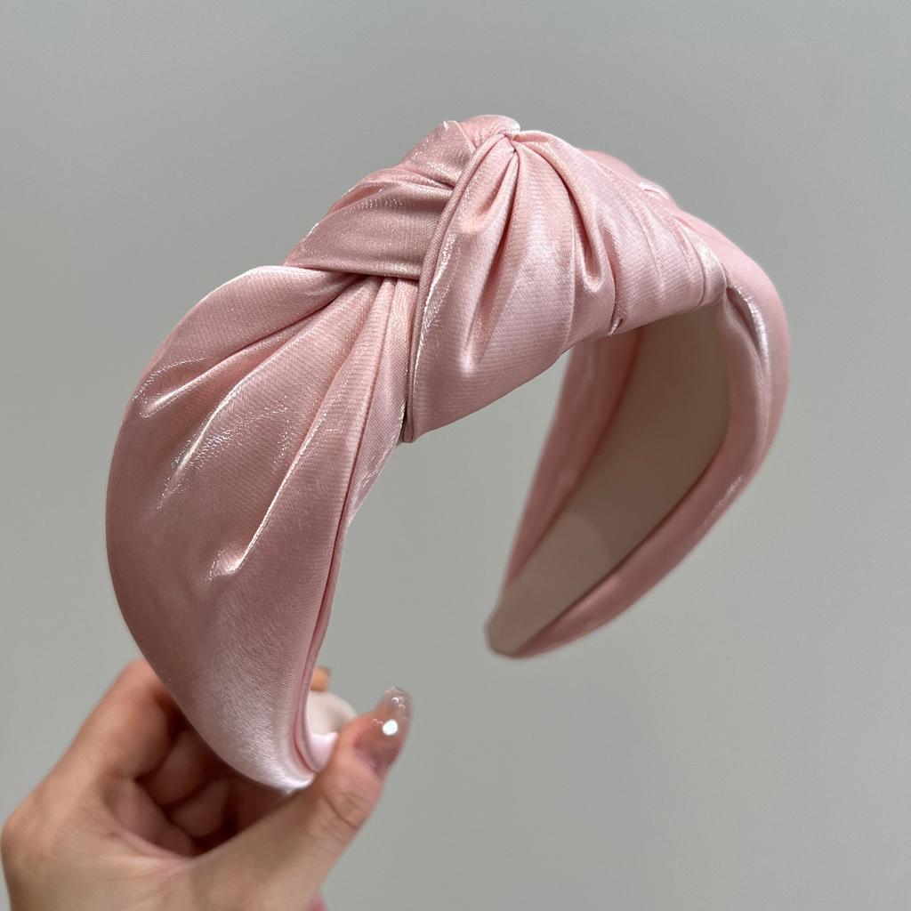 Spring Colorful Satin Big Knot Hairband Headband Adult Hair Accessories Hair Jewley