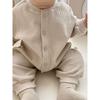 Korean-Style Children's Clothing, Same Style as Little Orange, Waffle-Patterned Baby Jumpsuit, Anti-Dirt Outdoor Wear