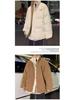 Men's Trendy Reversible Lambswool Cotton Jacket: Winter Velvet Thickened, Loose Fit, Hong Kong Style, Casual Outerwear.