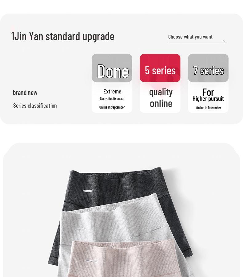 Wysokoelastyczna Bawełniana Bielizna Damska z Wysokim Stanem, Obcisła w Biodrach i z Płaską Nogawką – Wygodna, Oddychająca i Nieuciskająca na Jesień i Zimę