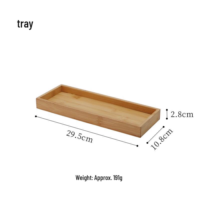 Minimalist Bamboo Lid Wrought Iron Tea Caddy & Glass Storage Jar