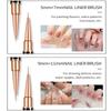 Five-piece set of double-headed metal nail brushes, ladies' nail brushes nail oil brushes nail tool cleaning brushes nail design